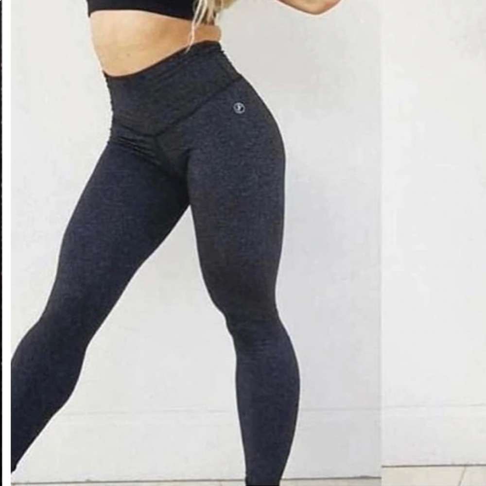 NEW ABS2B Fitness Dharma Gray Athletic Workout Leggings High Waist